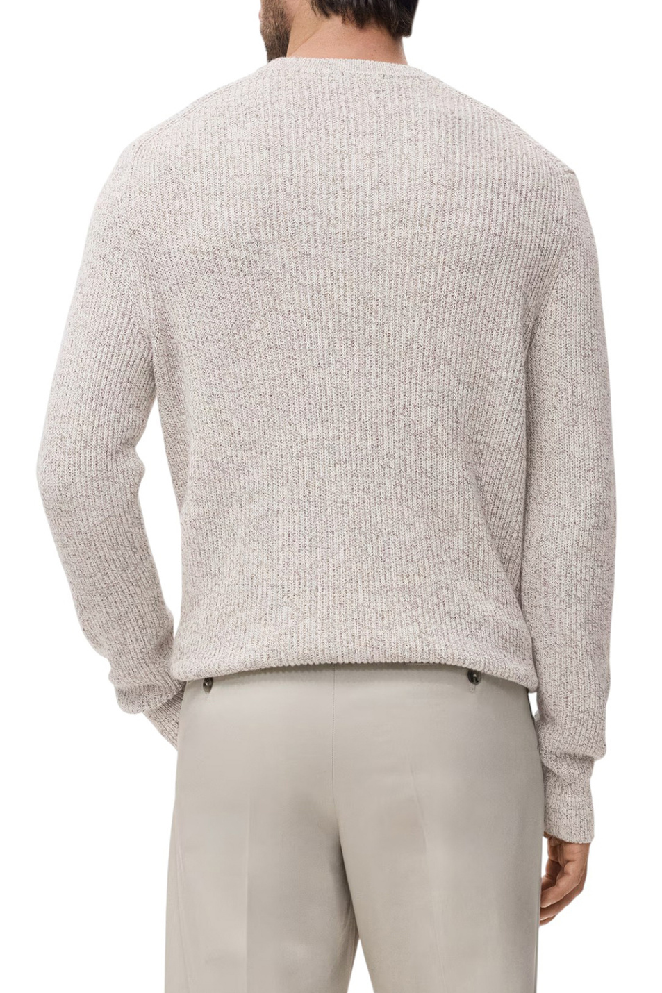 Мужской Mango Man Джемпер AZORES из хлопка (цвет ), артикул 17005978 | Фото 4