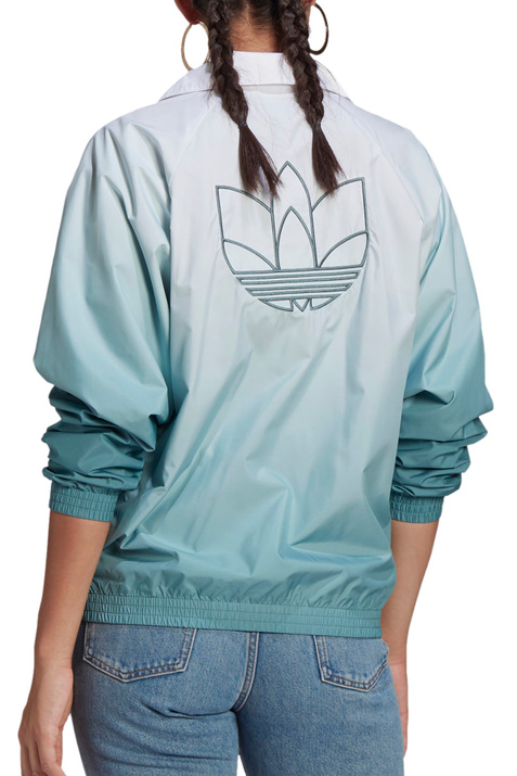 Adidas ❤ женская олимпийка adicolor 3d trefoil голубой цвет, размер 40,  цена 267 BYN