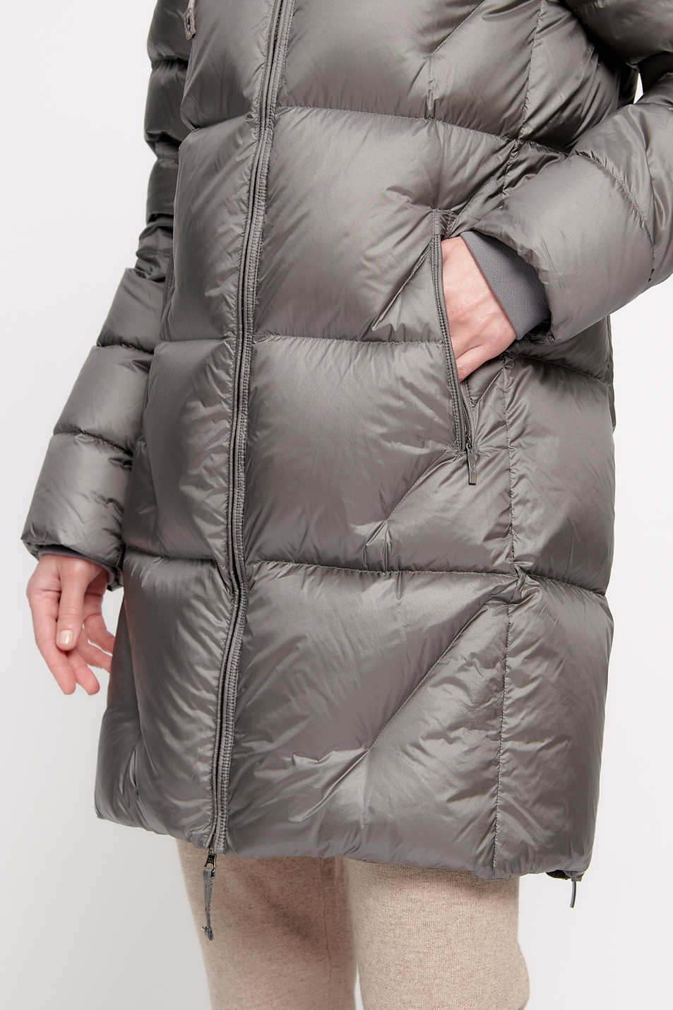 Женский Parajumpers Стеганое пальто JANET с утеплителем из утиного пуха (цвет ), артикул PWJCKHY33 | Фото 10