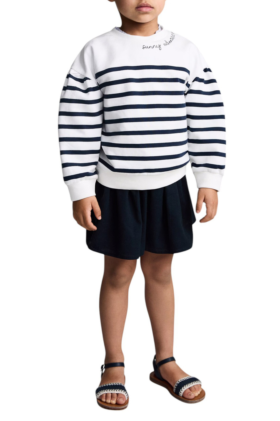 Девочкам Mango Kids Свитшот DAY из хлопка (цвет ), артикул 87085962 | Фото 3
