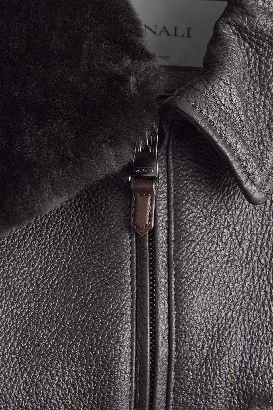 Мужской Canali Куртка из натуральной кожи (цвет ), артикул O70464LE00300 | Фото 6