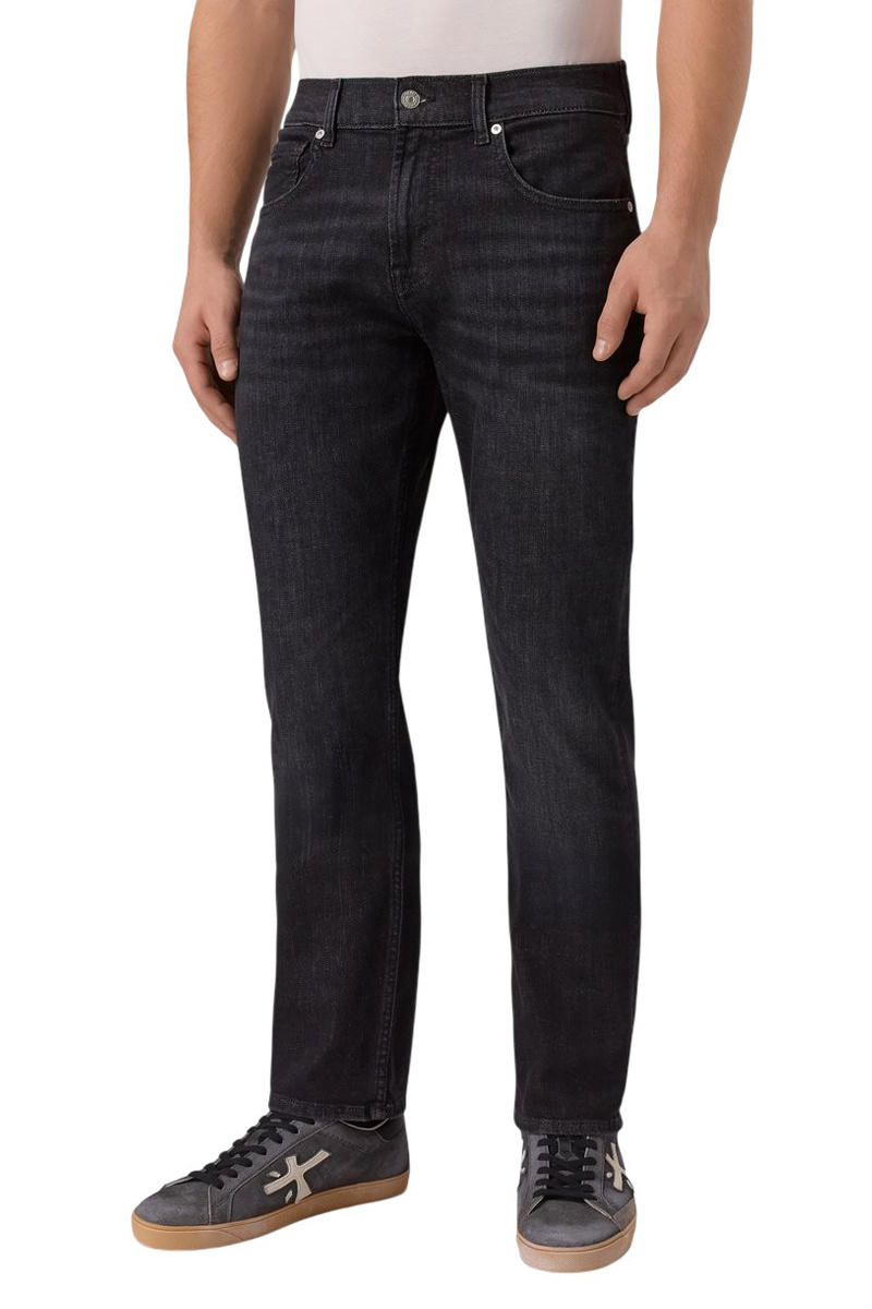 Джинсы из эластичного хлопка|Основной цвет:Черный Мужской 7 for all Mankind Джинсы из эластичного хлопка (цвет ), артикул 7TE70C34 | Фото 4