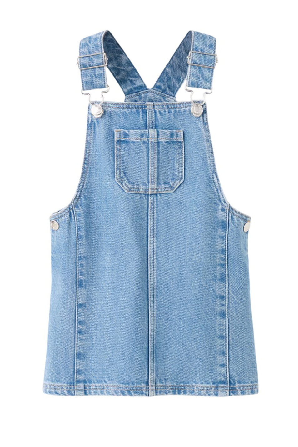 Девочкам Mango Kids Сарафан RUFFI джинсовый (цвет ), артикул 27081508 | Фото 1