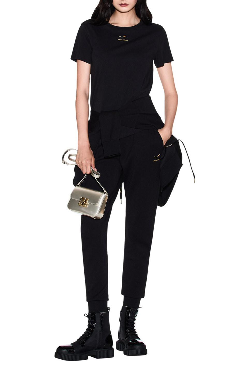 Женский Armani Exchange Футболка из хлопка (цвет ), артикул XW001856-AF10356 | Фото 2