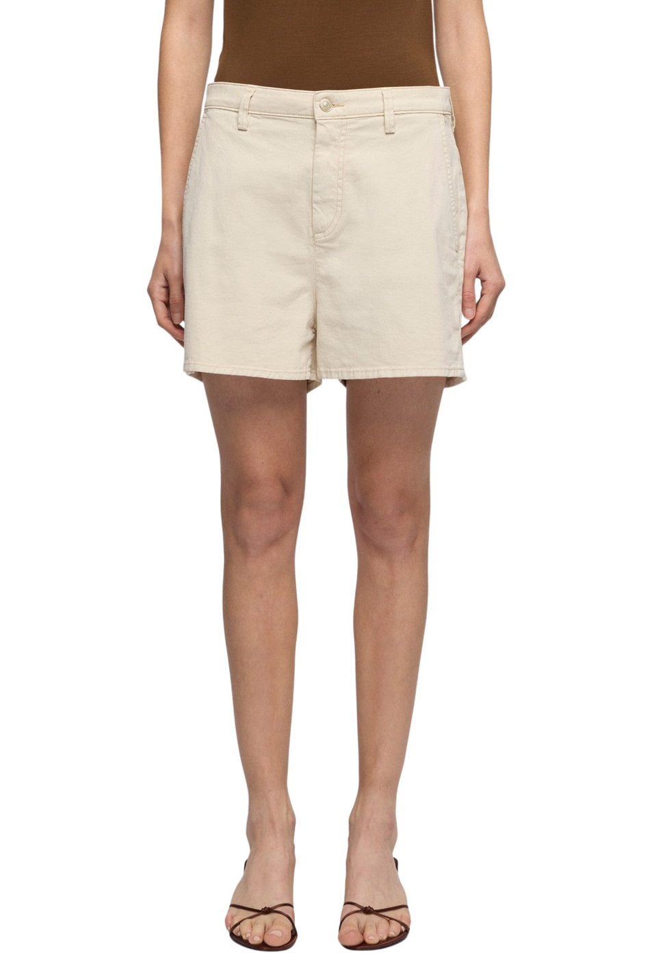 Женский 7 for all Mankind Шорты из эластичного хлопка (цвет ), артикул 7U7F0E39 | Фото 3