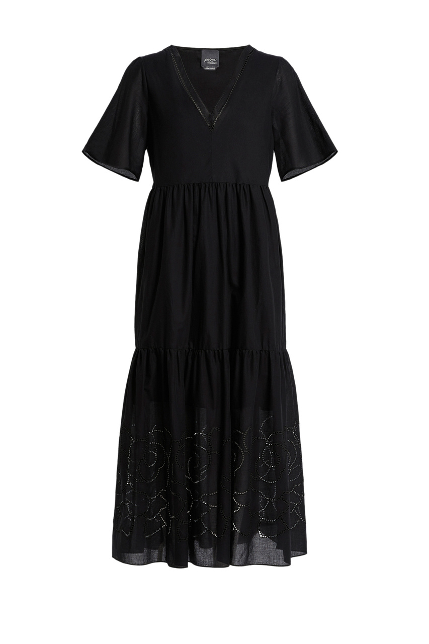 Платье ARES из натурального хлопка|Основной цвет:Черный|Артикул:2413221272 | Фото 1