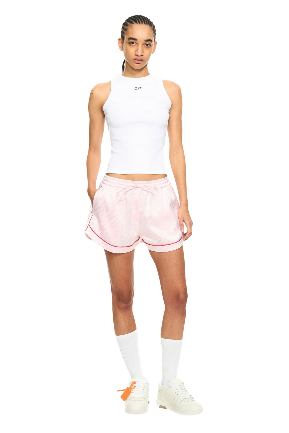 Женский Off-White Топ с логотипом (цвет ), артикул OWAD236C99JER0010110 | Фото 2