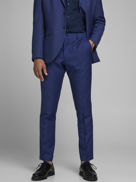 Jack & Jones Зауженные костюмные брюки (Синий цвет), артикул 12141112 | Фото 1