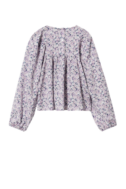 Блузка LAVANDA с цветочным принтом|Основной цвет:Лиловый|Артикул:37064045 | Фото 2