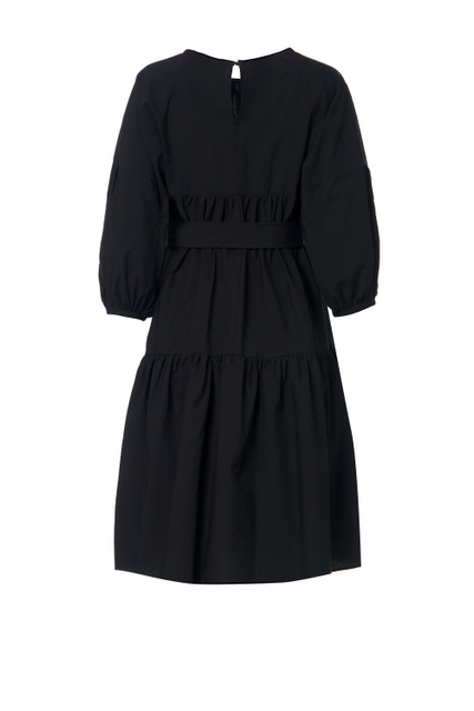 Платье LUCAS расклешенного кроя с вырезом-лодочкой|Основной цвет:Черный|Артикул:52211621 | Фото 2