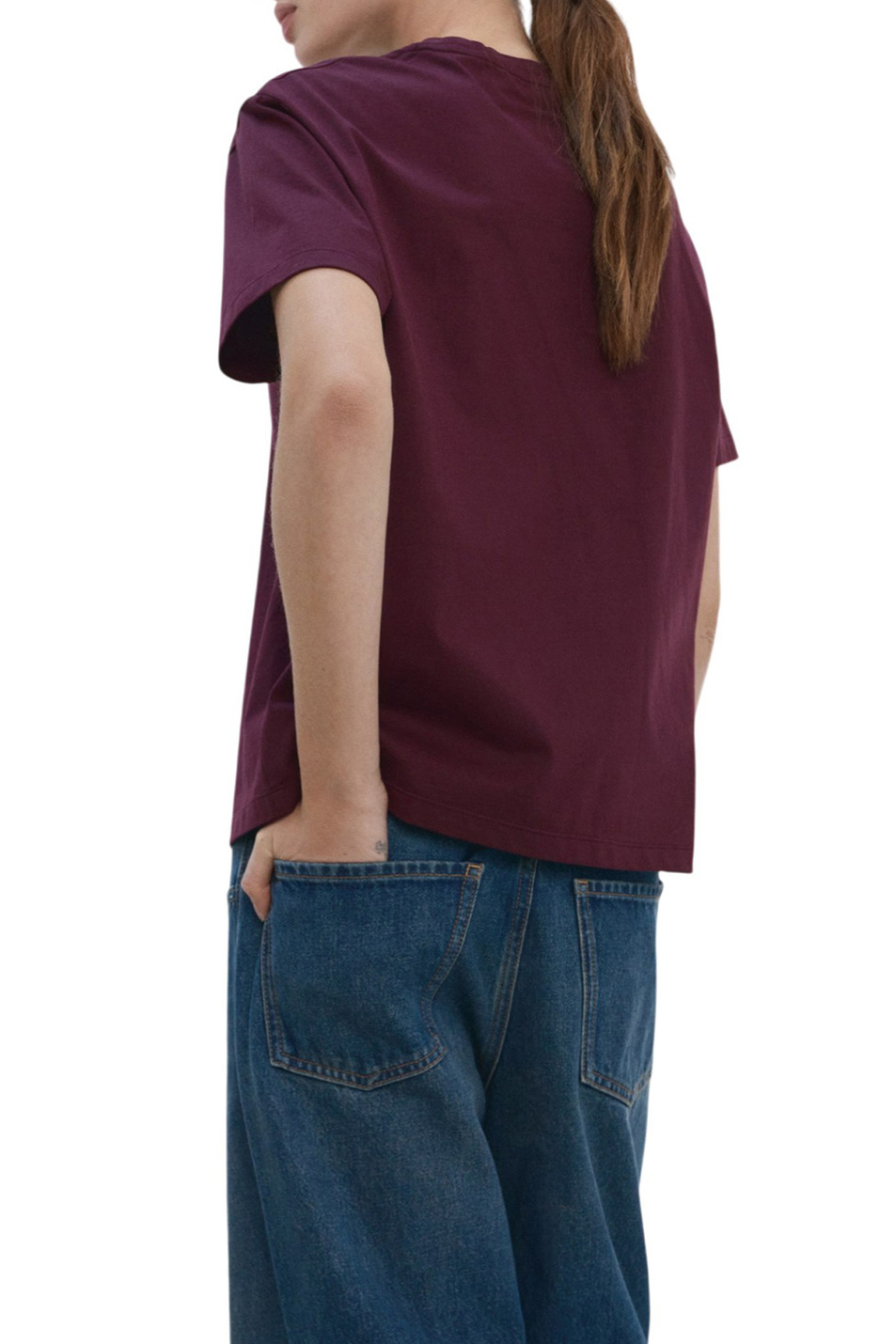 Женский Mango Футболка JAZMIN с цветочной вышивкой (цвет ), артикул 27005832 | Фото 4