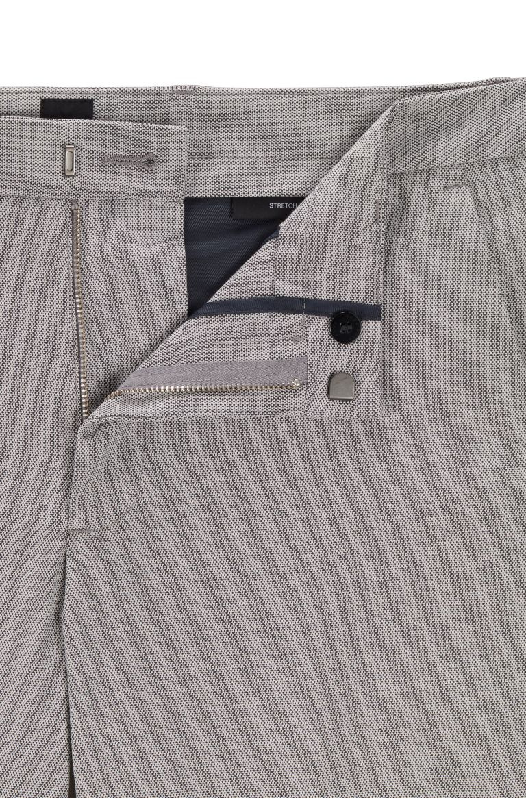 Мужской BOSS Облегающие брюки чинос Kaito с микро-рисунком из двухцветного эластичного хлопка (цвет ), артикул 50448724 | Фото 2