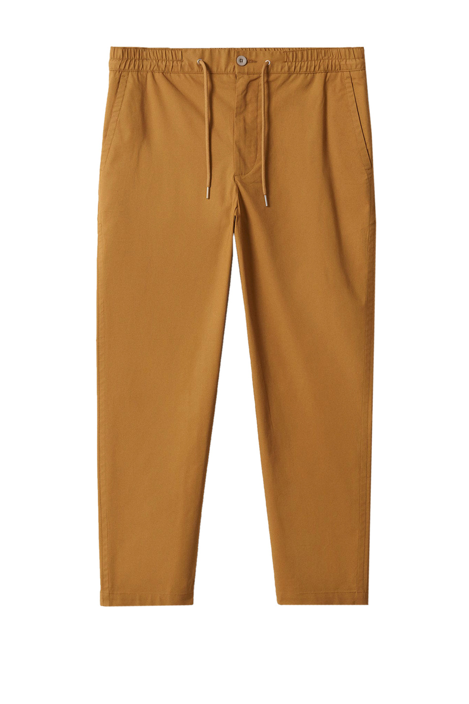 Мужской Mango Man Хлопковые брюки OLIVO с эластичным поясом (цвет ), артикул 27004382 | Фото 1
