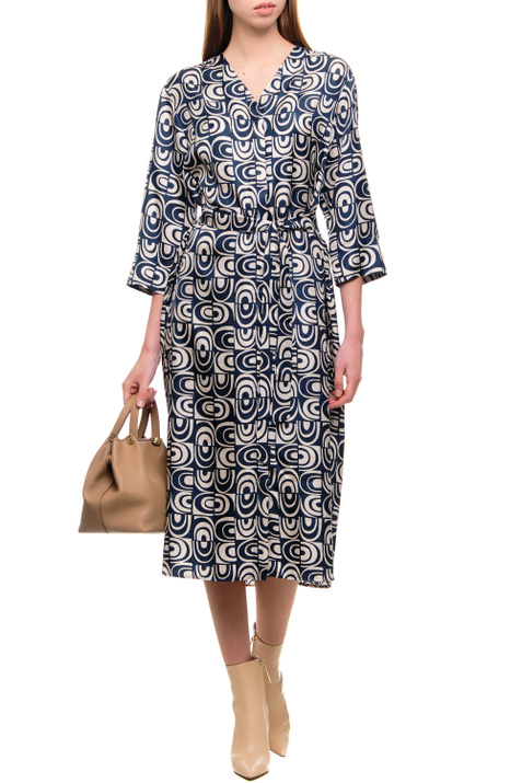 Max Mara Платье HELMUT из шелка с принтом ( цвет), артикул 2392211031 | Фото 3