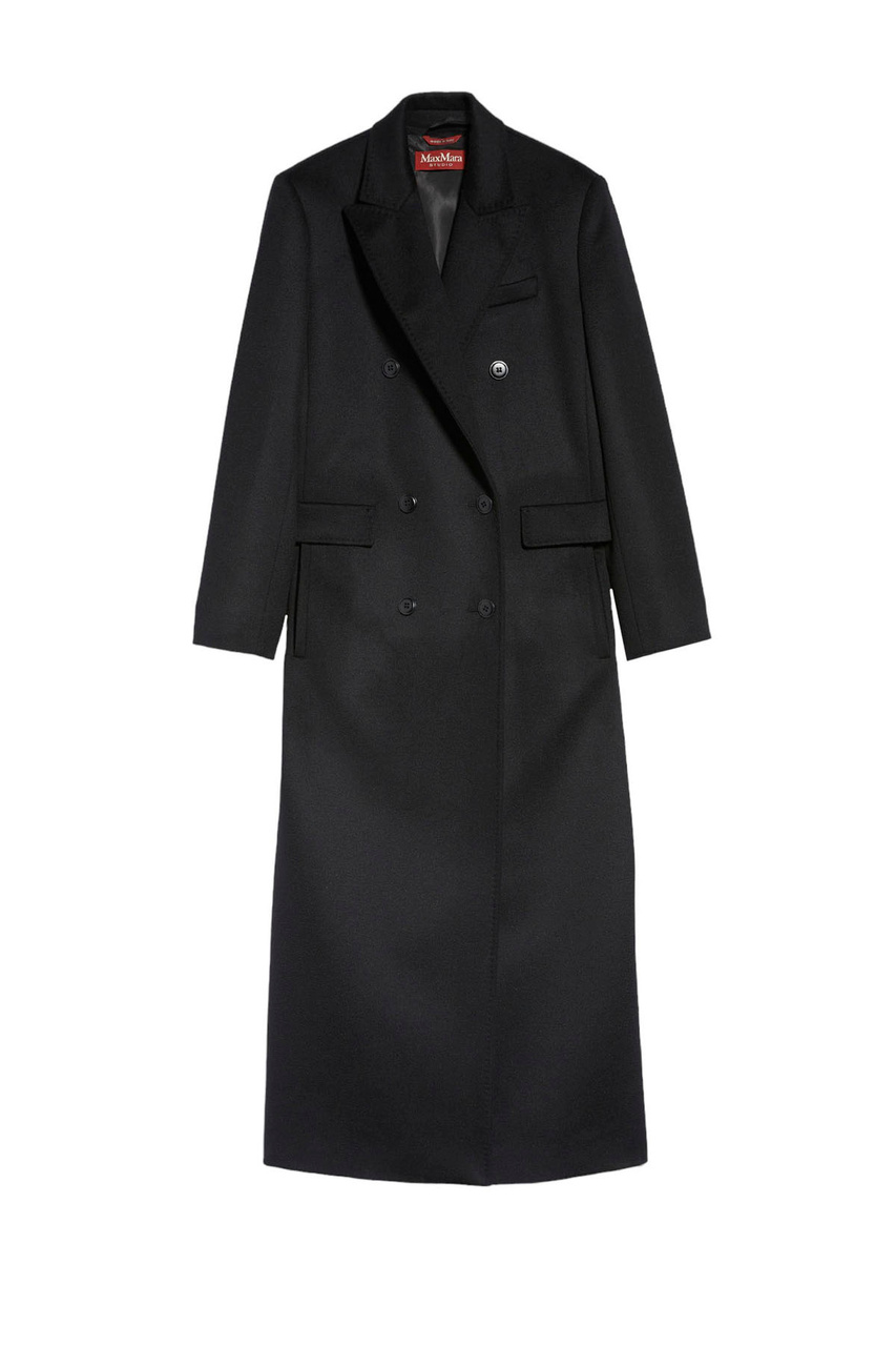 Пальто MACH из натуральной шерсти|Основной цвет:Черный|Артикул:2360160433 | Фото 1