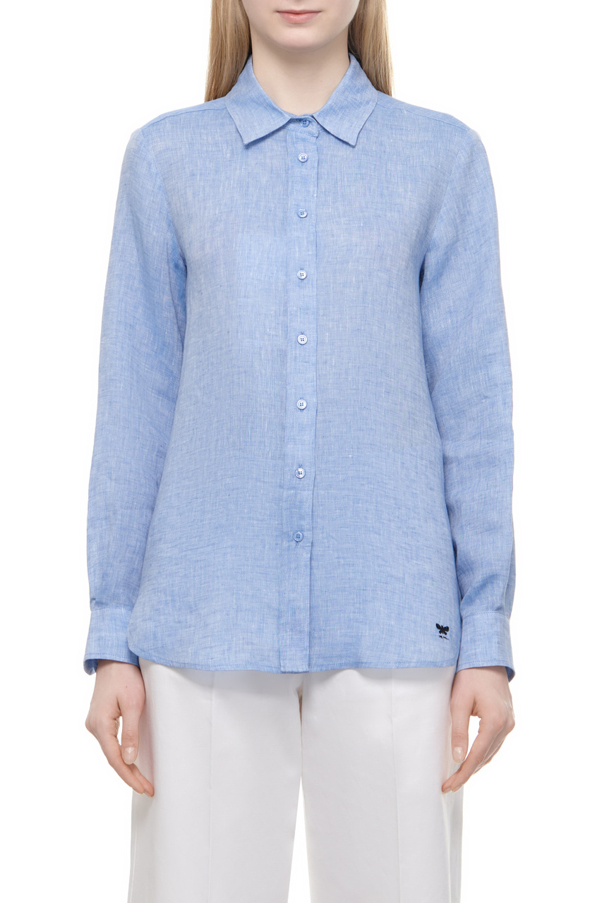 Рубашка WERNER из чистого льна|Основной цвет:Голубой|Артикул:2415111042 | Фото 1