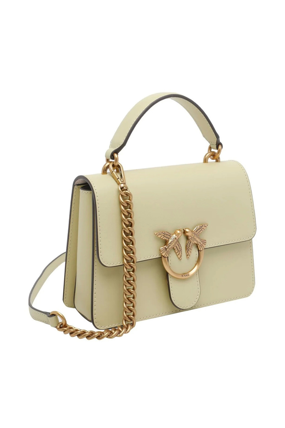 Сумка LOVE ONE из натуральной кожи|Основной цвет:Бежевый Женский Pinko Сумка LOVE ONE из натуральной кожи (цвет ), артикул 100071A0F1 | Фото 3