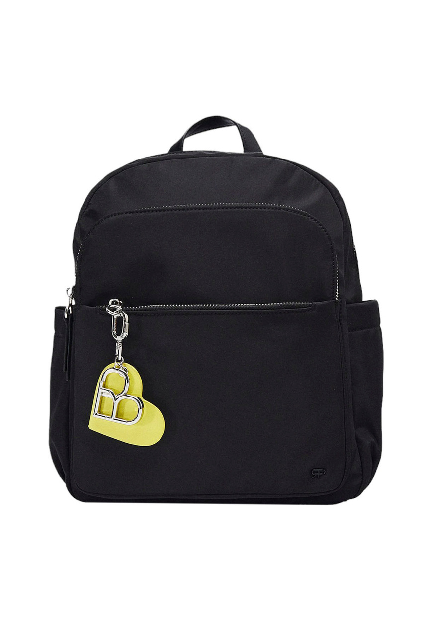 Рюкзак с подвеской в виде сердца|Основной цвет:Черный|Артикул:216356 | Фото 1
