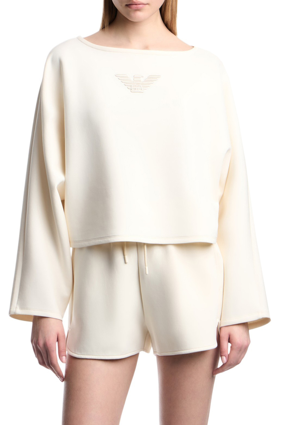 Женский Emporio Armani Свитшот с логотипом (цвет ), артикул EW003182-AF10002 | Фото 3