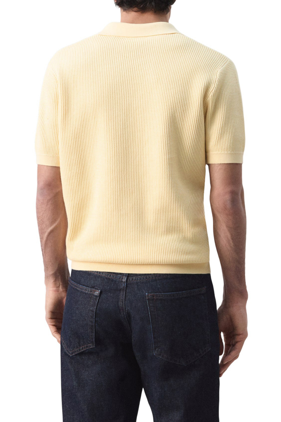 Мужской Mango Man Поло SALAS из хлопка (цвет ), артикул 27094425 | Фото 4