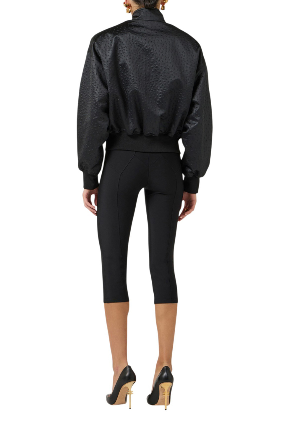 Женский Elisabetta Franchi Бобмер с фактурной отделкой (цвет ), артикул GB06D63E2 | Фото 4