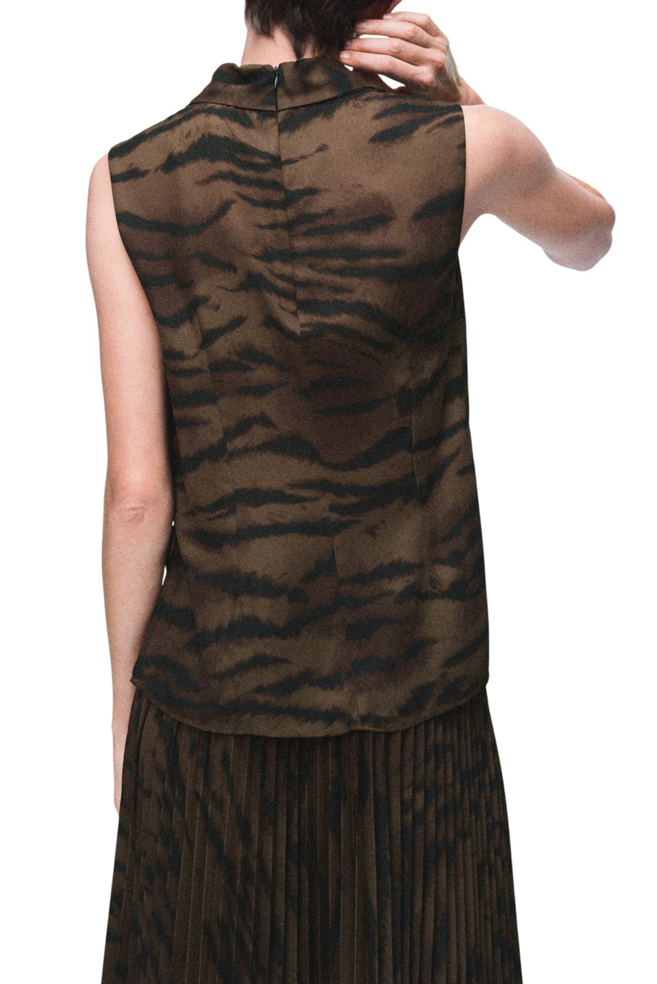 Женский Mango Блузка GRETA с анималистичным принтом (цвет ), артикул 17098290 | Фото 4