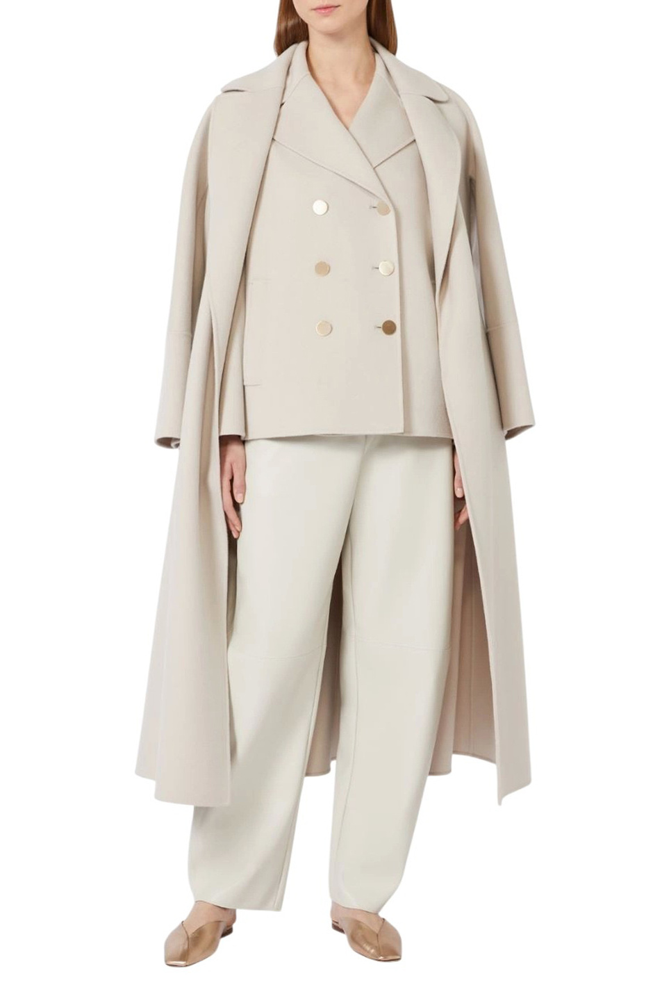 Женский Max Mara Брюки SOSPIRO из искусственной кожи (цвет ), артикул 2619781031 | Фото 2