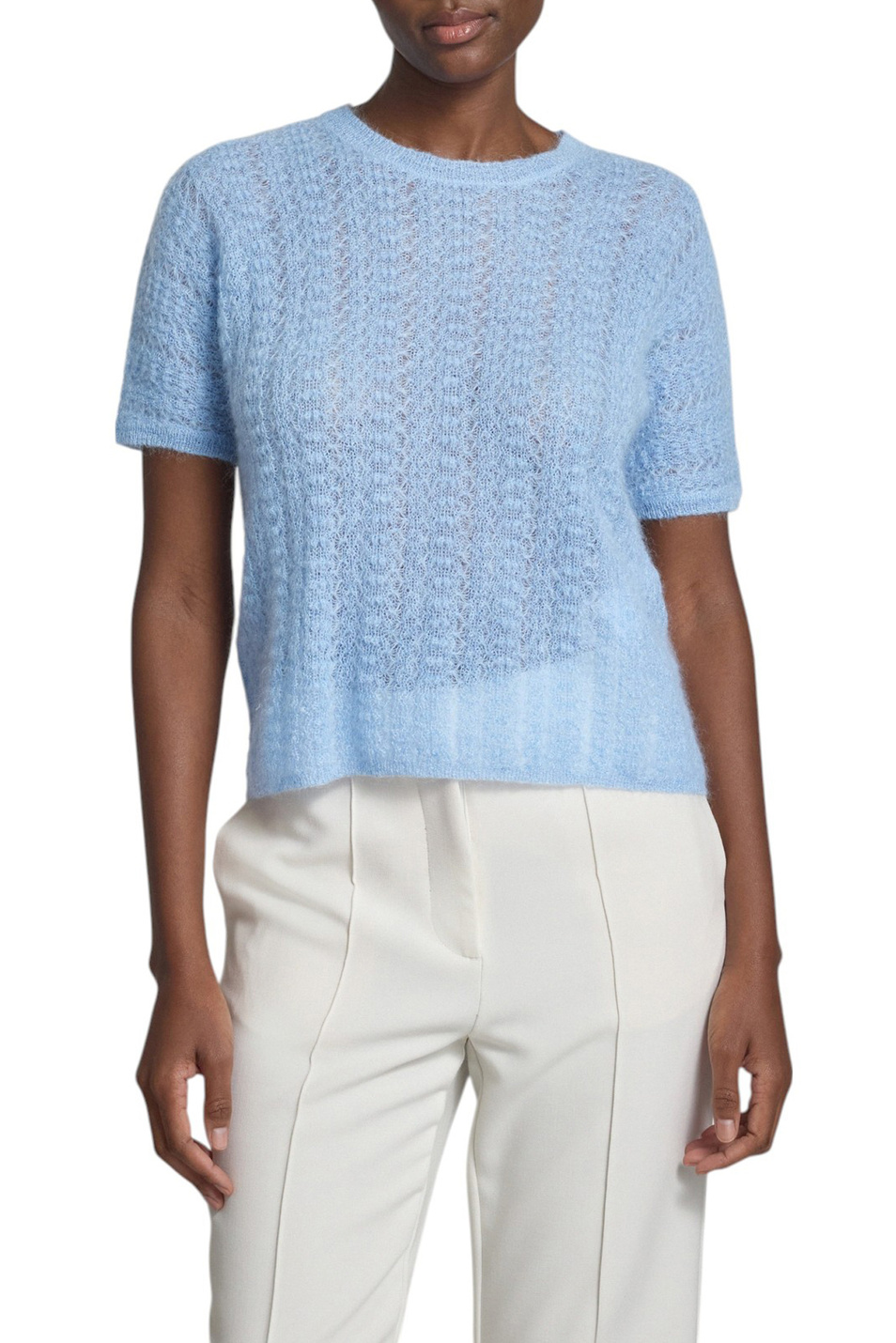 Женский Max Mara Джемпер TERZO однотонный (цвет ), артикул 2526366131 | Фото 4