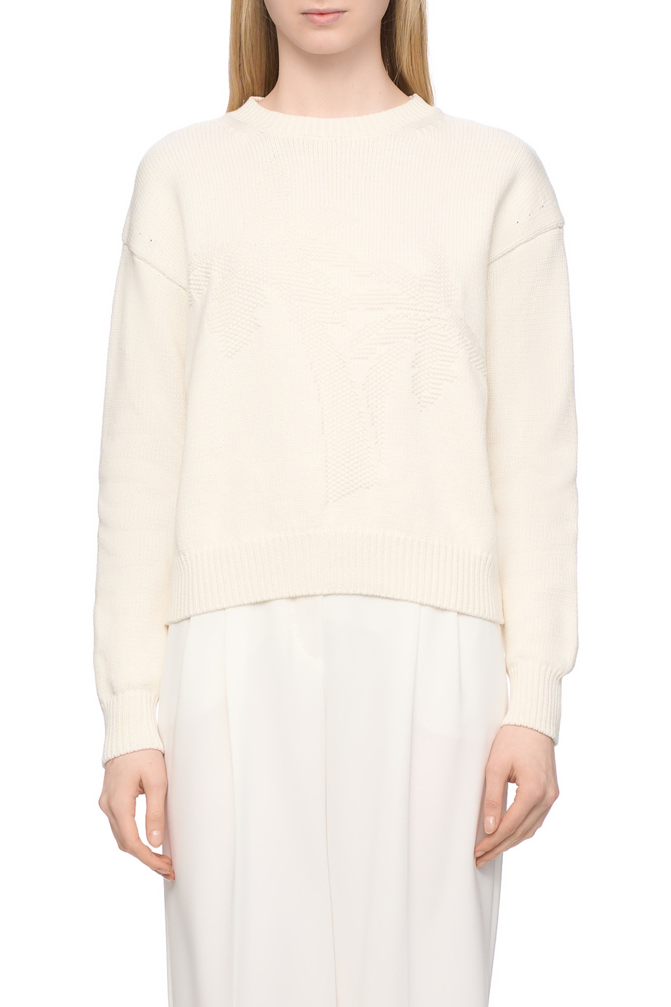 Женский Max Mara Джемпер PASCIA из смесового хлопка (цвет ), артикул 2516361131 | Фото 4