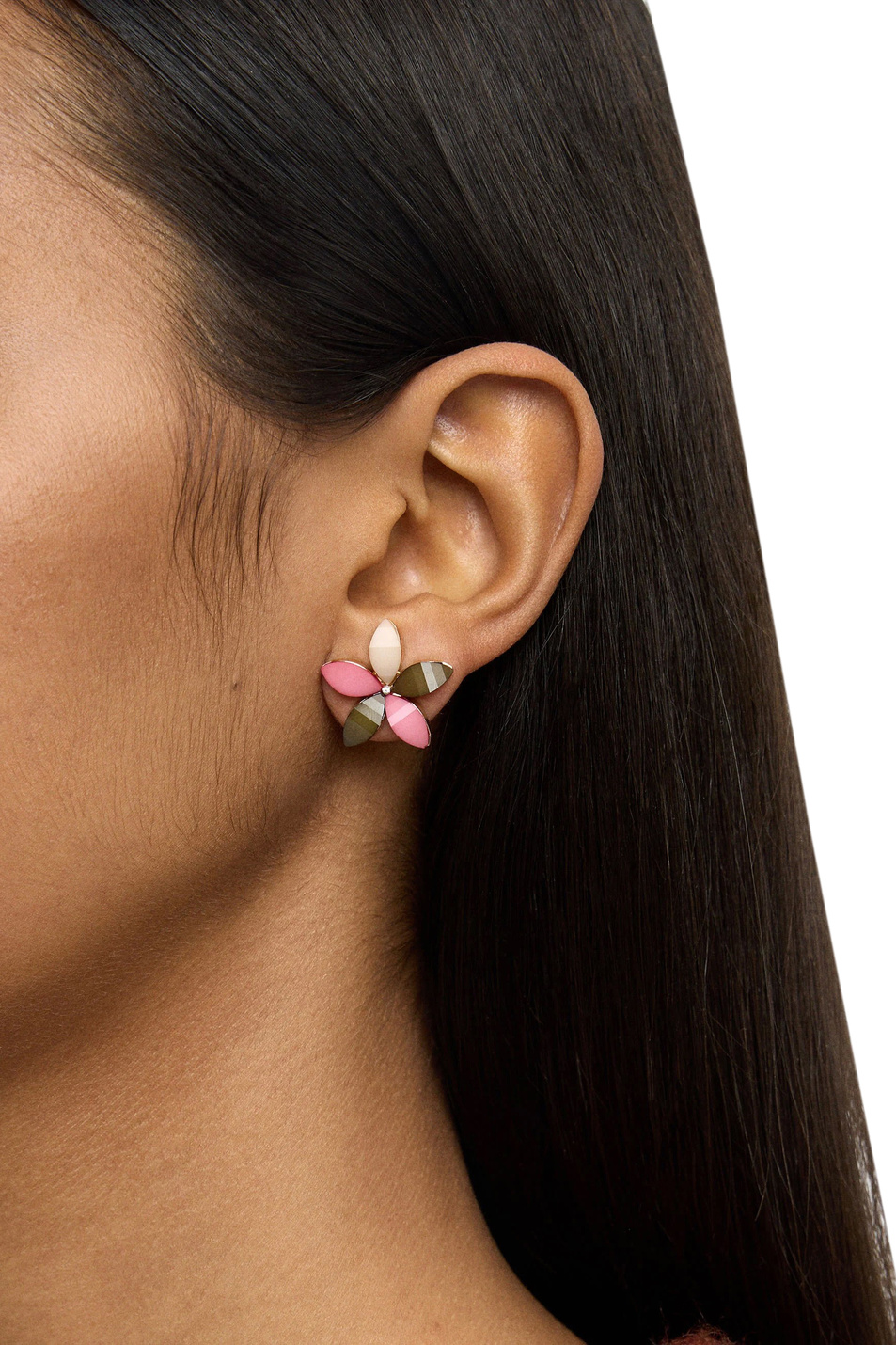 Серьги в форме цветов со стразами|Основной цвет:Разноцветный Женский Parfois Серьги в форме цветов со стразами (цвет ), артикул 173549 | Фото 3