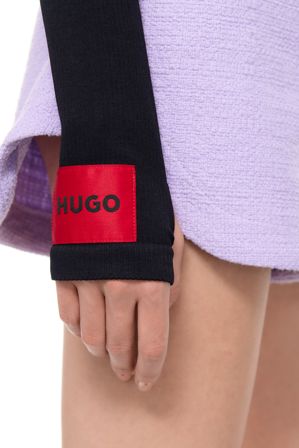 Женский HUGO Джемпер-боди с логотипом (цвет ), артикул 50492887 | Фото 5