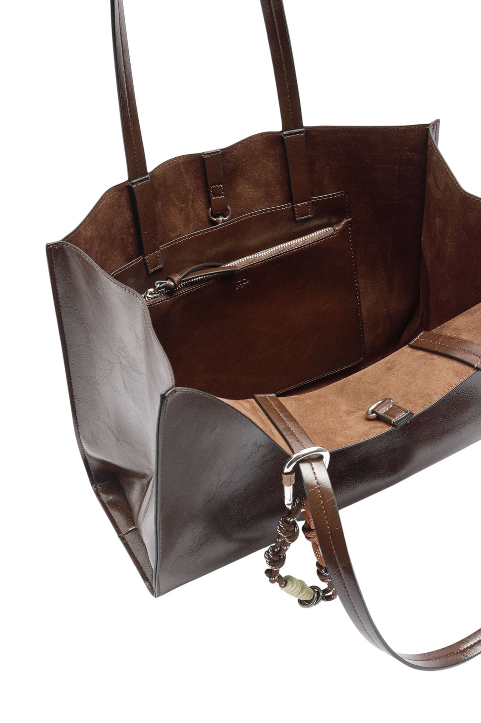 Женский Parfois Сумка-шопер с подвеской (цвет ), артикул 243811 | Фото 3