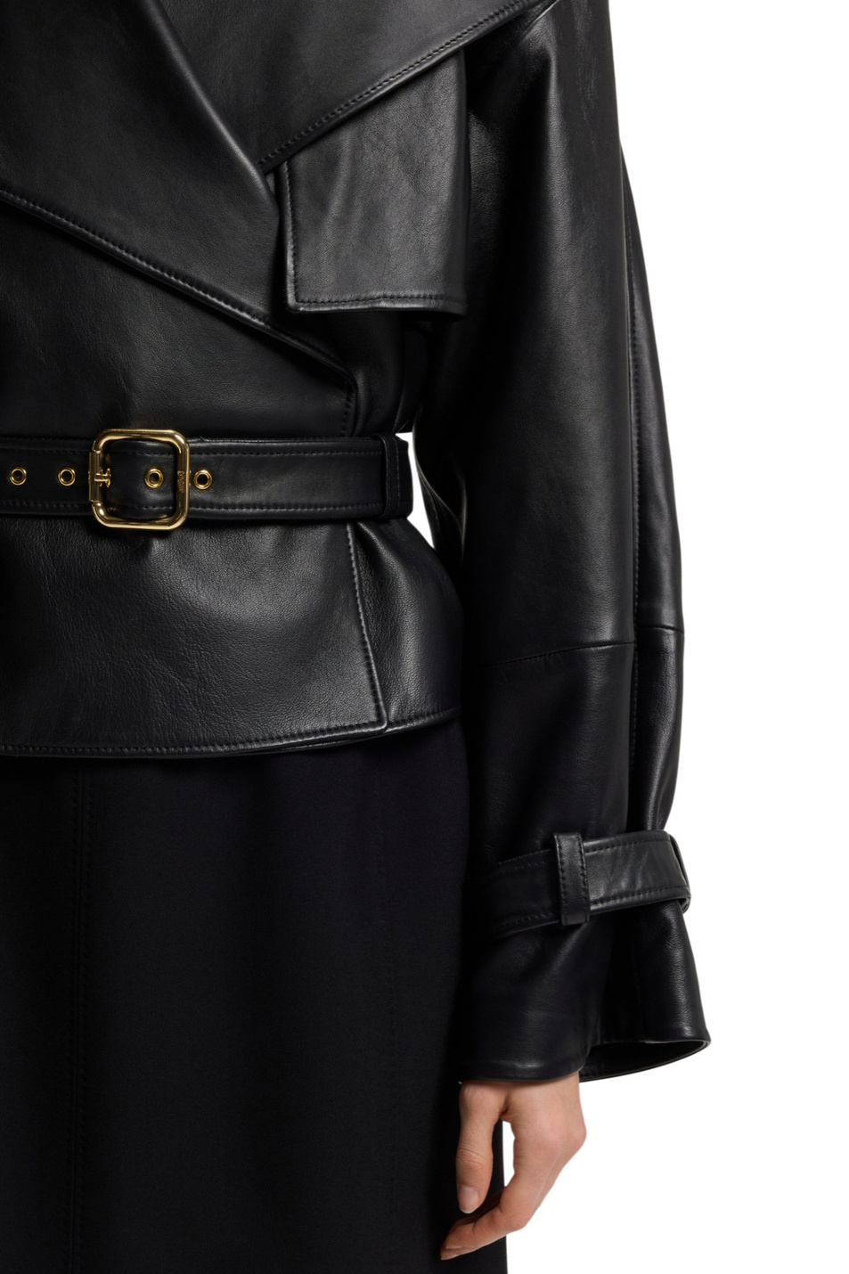 Женский HUGO Куртка Lanitte из натуральной кожи (цвет ), артикул 50560068 | Фото 5