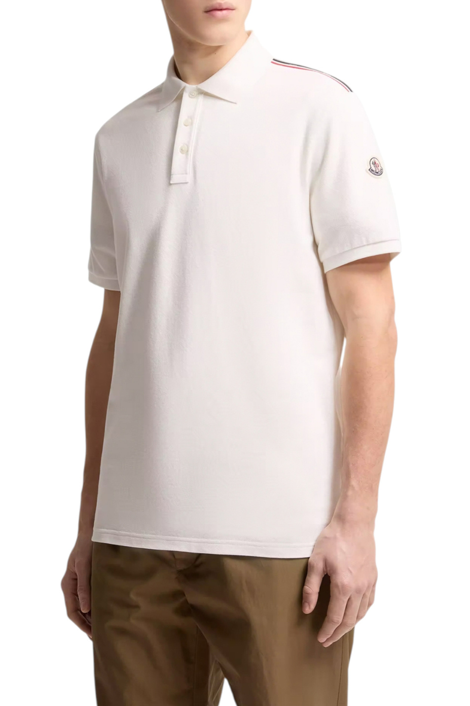 Мужской Moncler Поло из хлопка (цвет ), артикул L10918A00031-89A16 | Фото 3