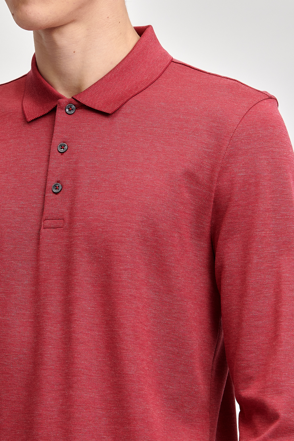 BOSS Рубашка поло Pleins из смесового хлопка (цвет ), артикул 50442098 | Фото 4