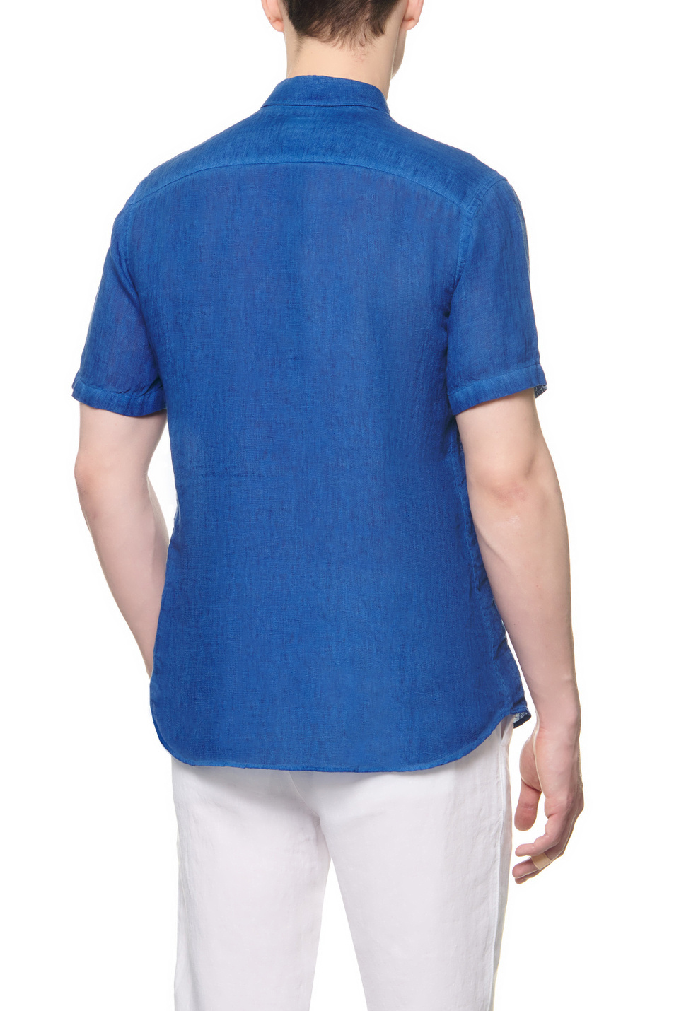 Мужской 120% Lino Рубашка из чистого льна (цвет ), артикул V0M13680000115S00 | Фото 4