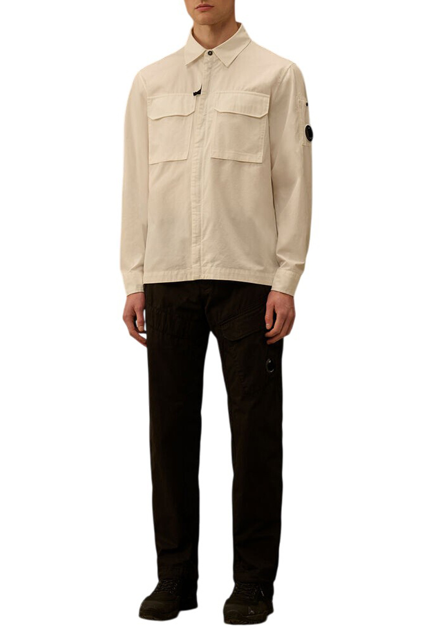 Мужской C.P. Company Куртка-рубашка с фирменной линзой (цвет ), артикул 20CMOS156A110143G | Фото 3