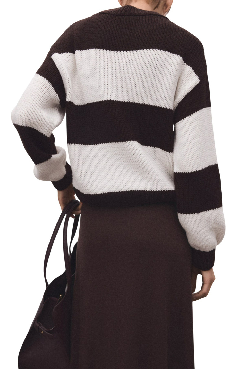 Женский Mango Джемпер BOSQUE в полоску (цвет ), артикул 17009139 | Фото 4