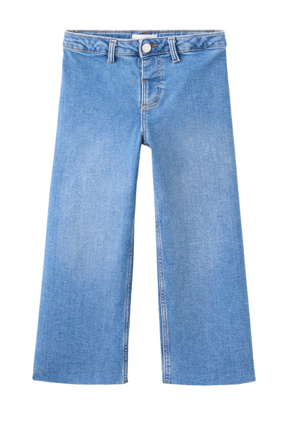 Девочкам Mango Kids Джинсы SEAMLESS из эластичного хлопка (цвет ), артикул 27011254 | Фото 1