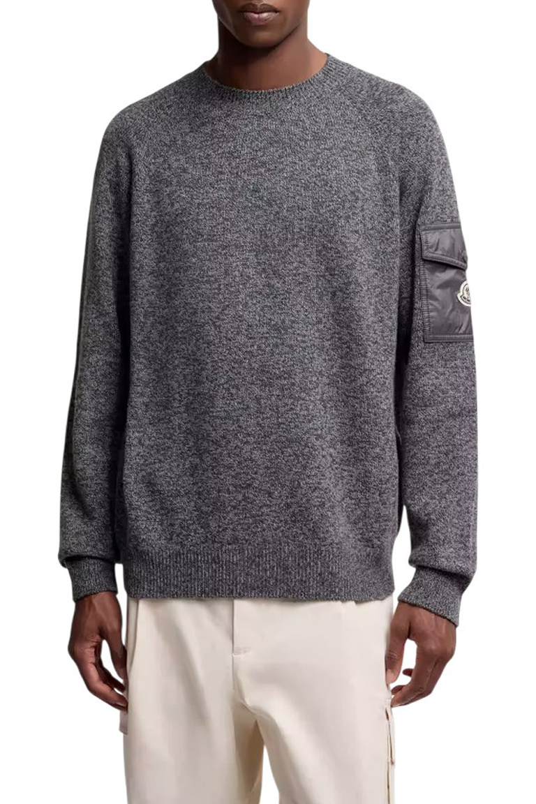 Мужской Moncler Джемпер из шерсти и кашемира (цвет ), артикул K20919C00012-M3550 | Фото 3