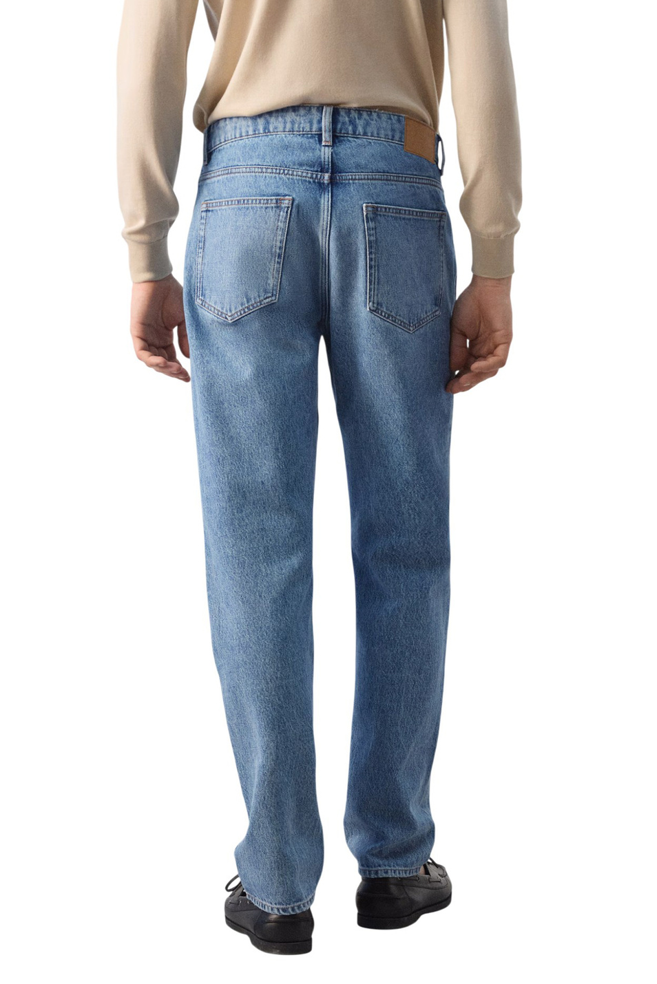 Мужской Mango Man Джинсы BOB из хлопка (цвет ), артикул 27014431 | Фото 4