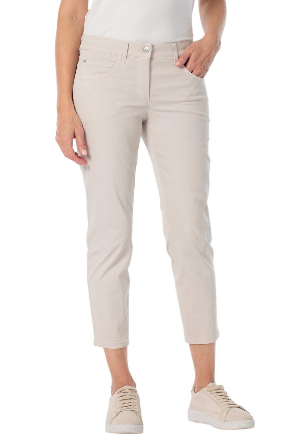 Женский Gerry Weber Брюки однотонные укороченные (цвет ), артикул N67149 | Фото 3