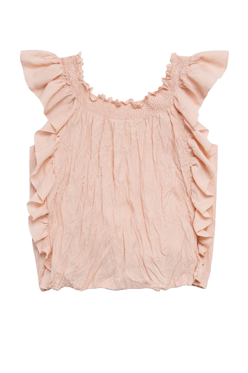 Блузка COSTA с воланами|Основной цвет:Розовый|Артикул:87038638 | Фото 1
