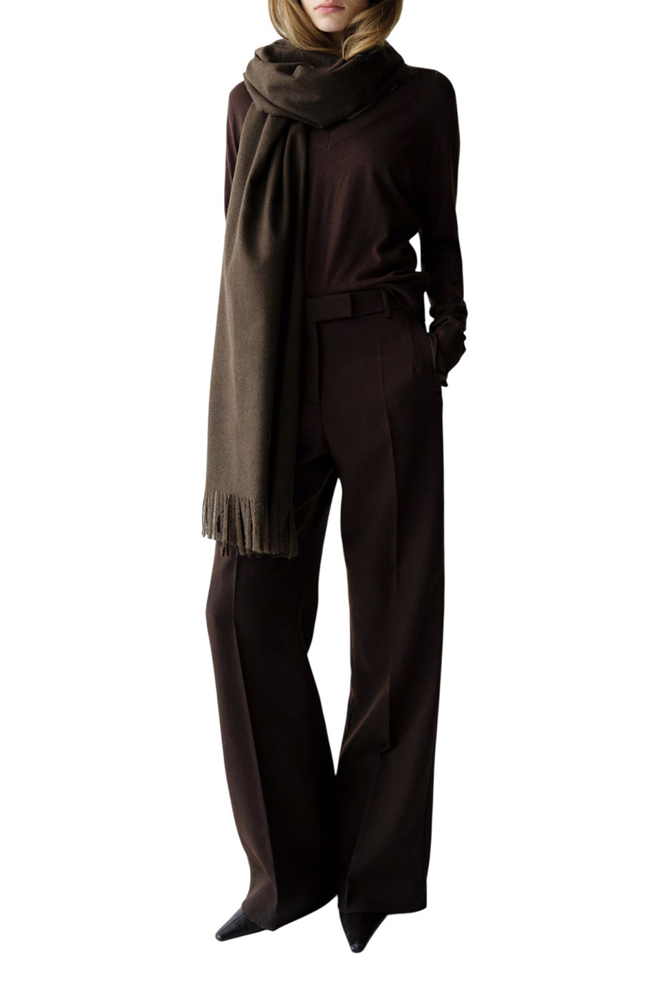 Женский Mango Пуловер LUCCAV с V-образным вырезом (цвет ), артикул 27931276 | Фото 2