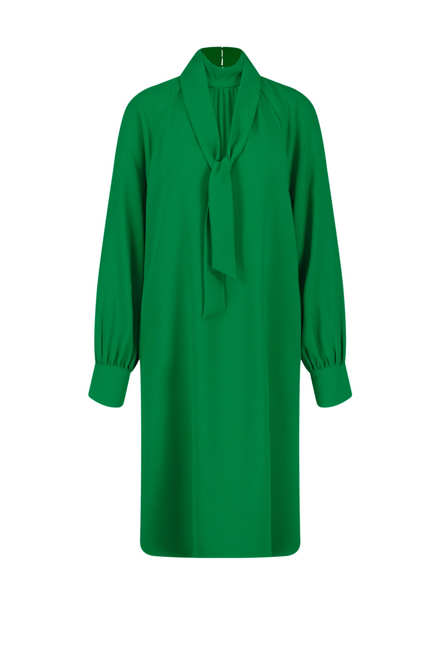 Платье однотонное|Основной цвет:Зеленый|Артикул:280036-31527 | Фото 1