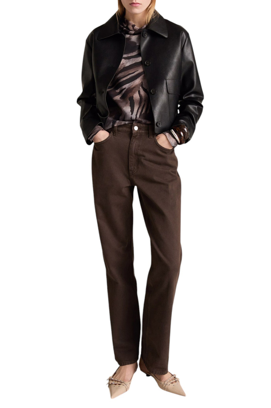 Женский Mango Блузка MARTINA с принтом (цвет ), артикул 87034093 | Фото 2