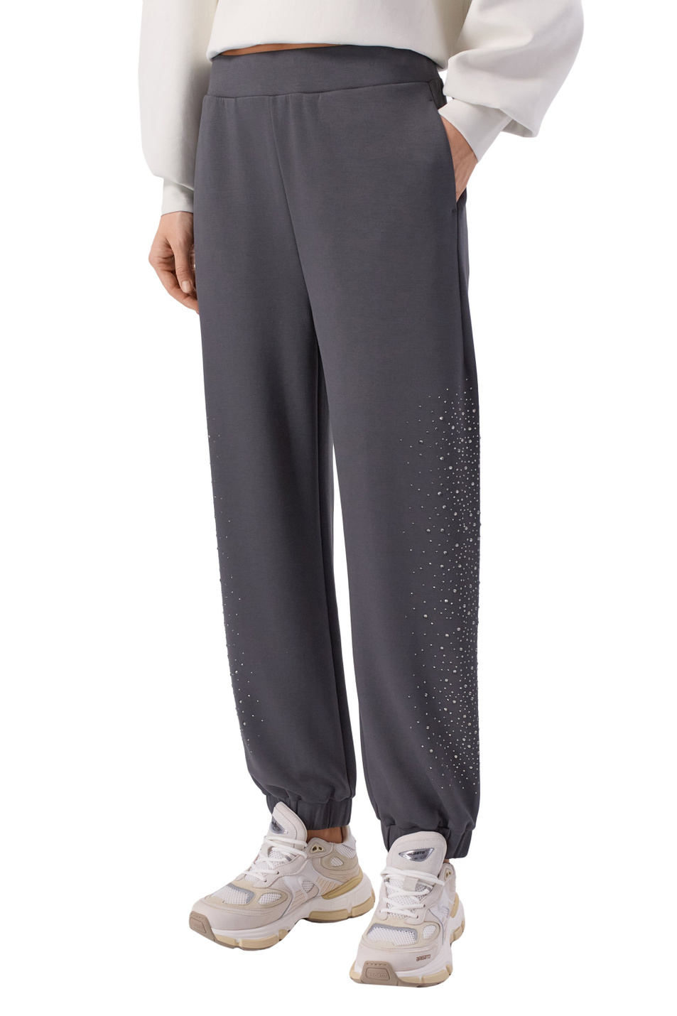 Женский EA7 Брюки со стразами (цвет ), артикул 7W001018-AF24375 | Фото 4