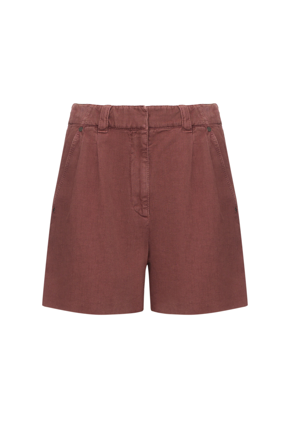 Женский Brunello Cucinelli Шорты из хлопка и льна (цвет ), артикул ML996P5761 | Фото 1