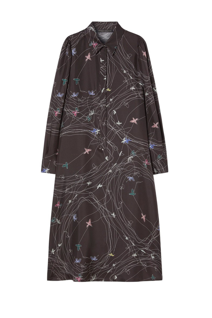 Женский Marina Rinaldi Платье FIUMANA из шелка (цвет ), артикул 2527226012 | Фото 1