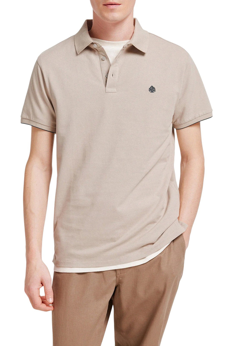 Мужской Springfield Поло из хлопка (цвет ), артикул 4403091 | Фото 1